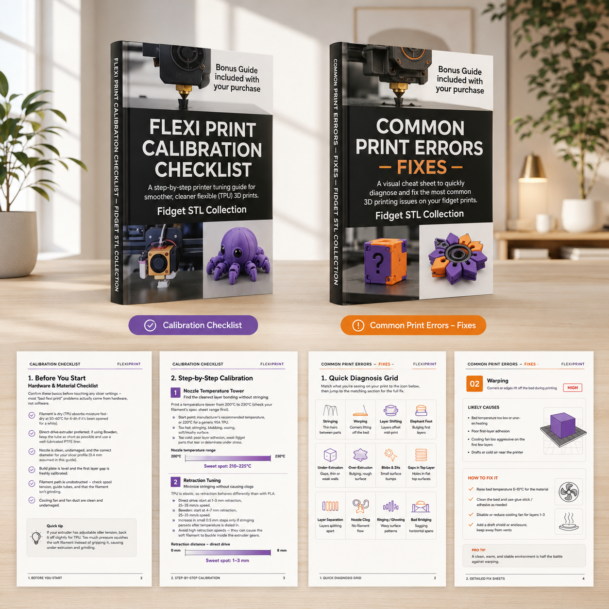 Modular Fidget Flexis advanced print errors guide